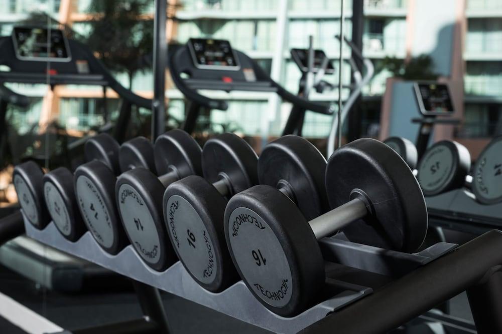 Qt 시드니 외부 사진 Dumbbells in a gym